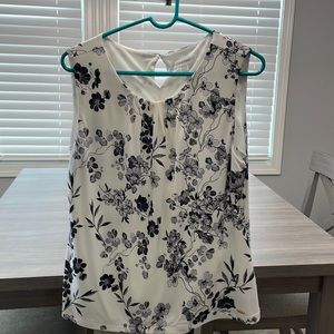 Calvin Klein Flower Shell Sleeveless Top